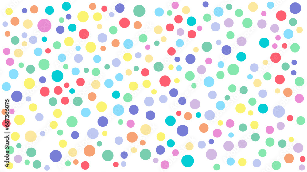 Colorful dotted circle background Colorful dotted circle background