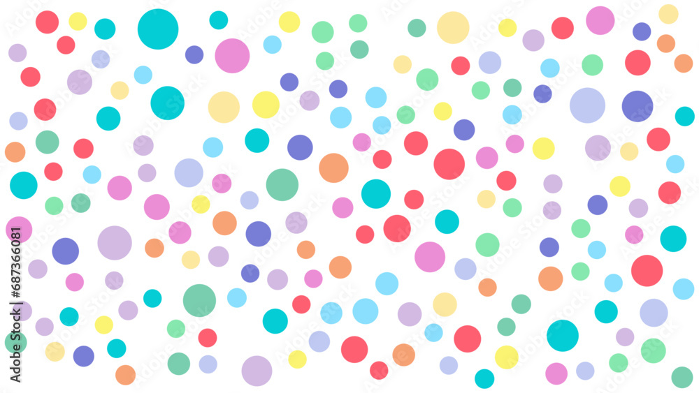 Colorful dotted circle background Colorful dotted circle background