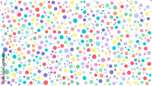 Colorful dotted circle background