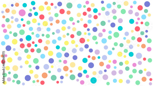 Colorful dotted circle background