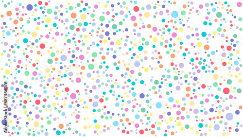 Colorful dotted circle background