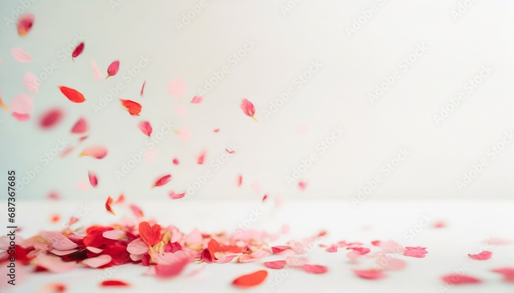 Bright and beautiful petals dance Bright and beautiful petals dance