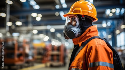 Technicians and engineers are working on machines in a factory. Caucasian man wear safety clothing in the industry.