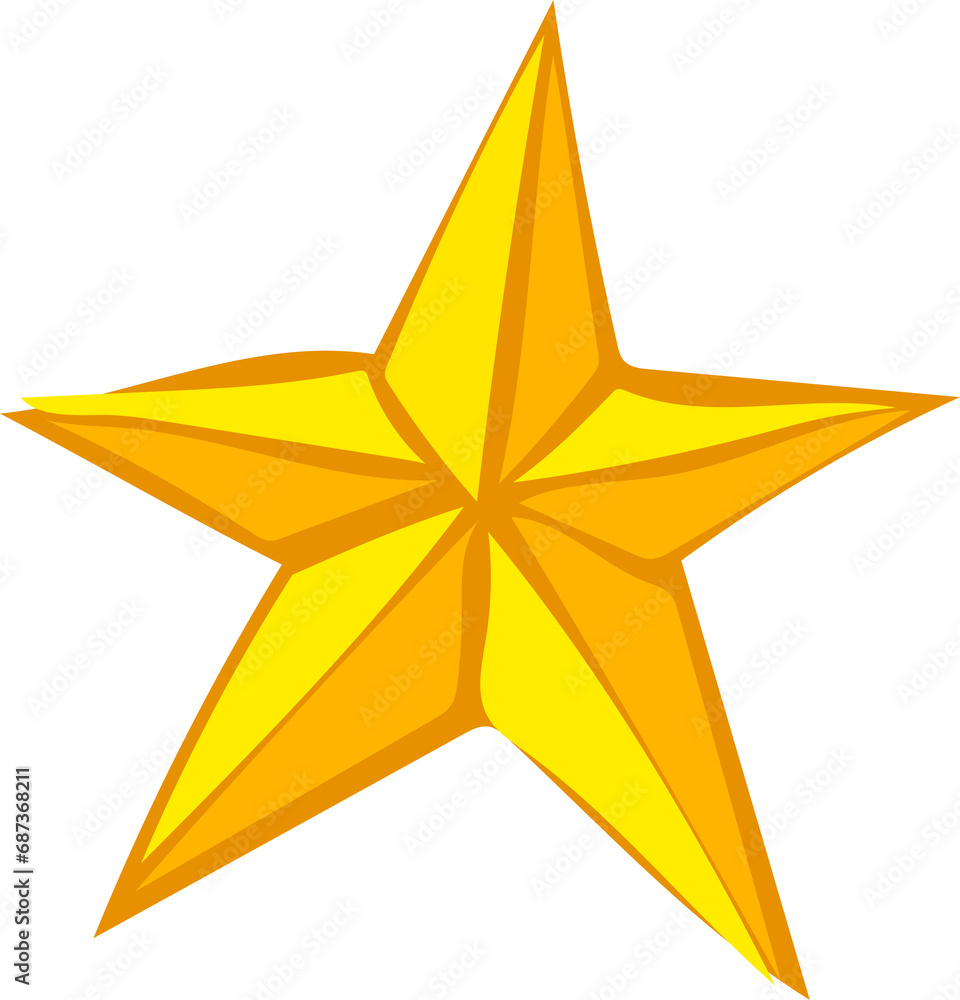 Star cartoon illustration, Transparent background. Star cartoon illustration, Transparent background.