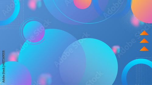 Colorful colourful vector abstract background with simple geometric shapes