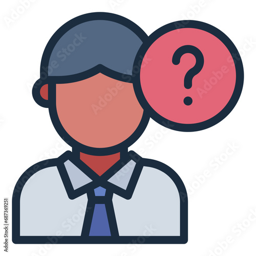 Question doubt solution employee icon