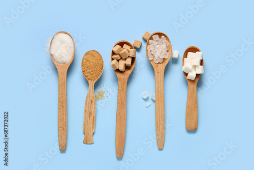 Spoons with different types...