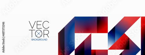 Minimalist elegance - lines, squares, triangles converge on white. Geometry essence showcased in serene harmony. Harmonizing essential shapes on a pristine backdrop