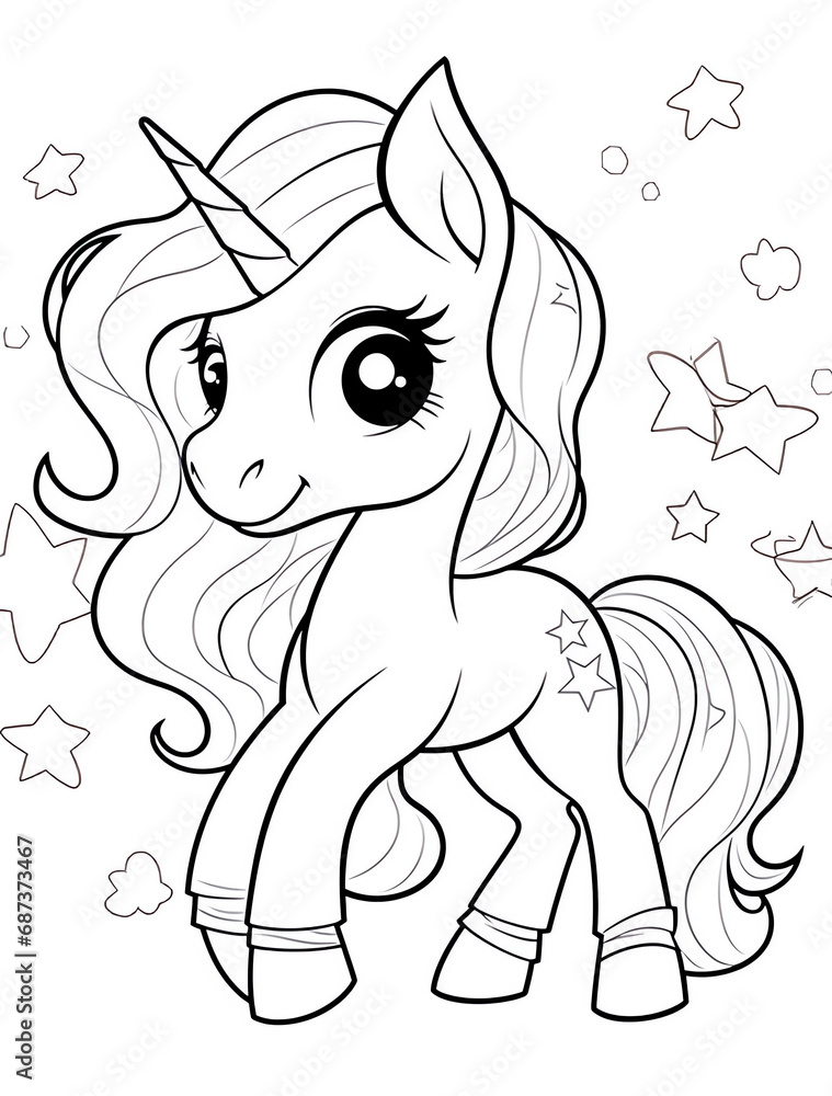 ?????????????????????????????????????????? Cute Unicorn Coloring Pages for Kids, Unicorn Coloring