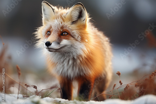 Red Fox in winter fox