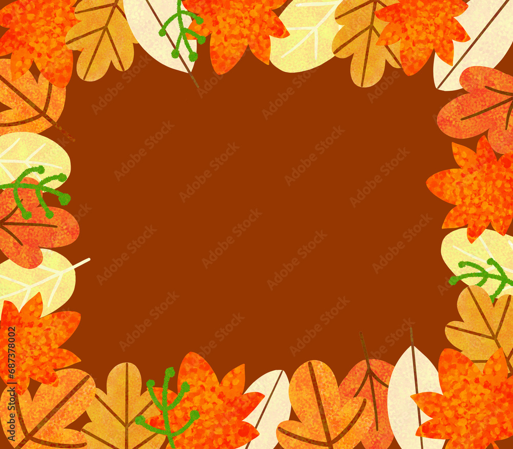 autumn leaves frame autumn leaves frame