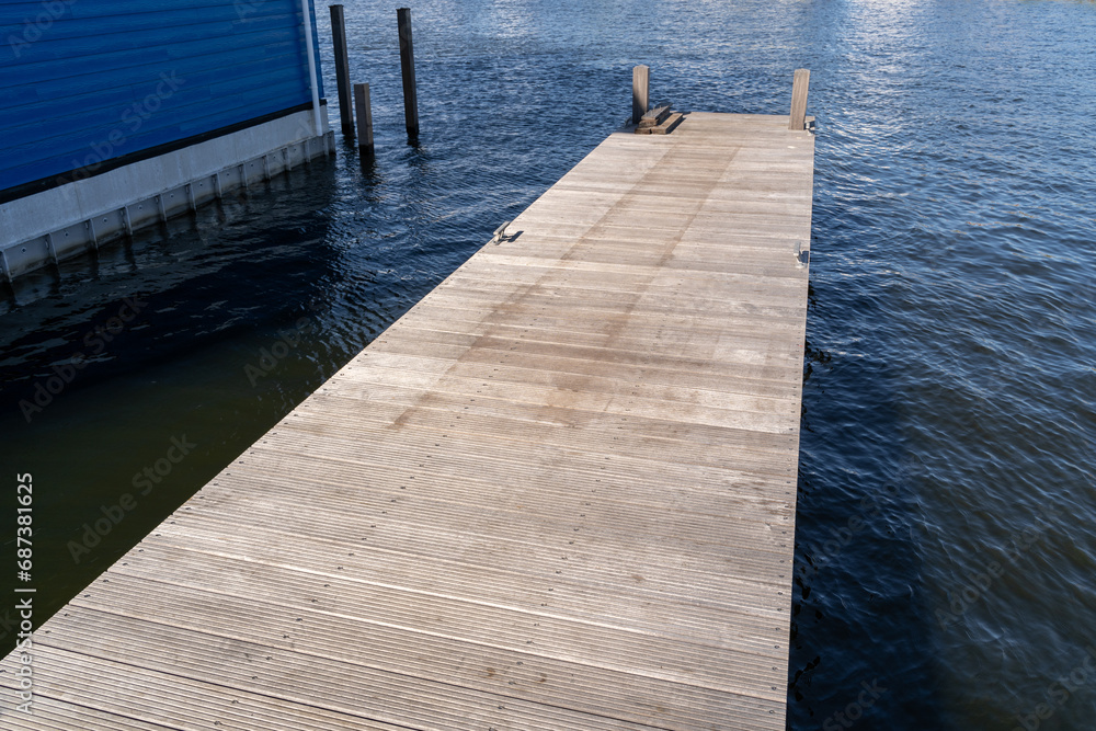 Fototapeta premium Wooden pier at the harbor