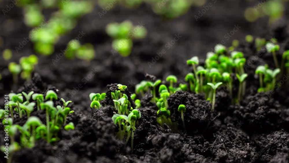 Plant Grow In Timelapse Sprouts Germination From Seeds Farming And Gardening Plant Grow In Timelapse Sprouts Germination From Seeds Farming And Gardening