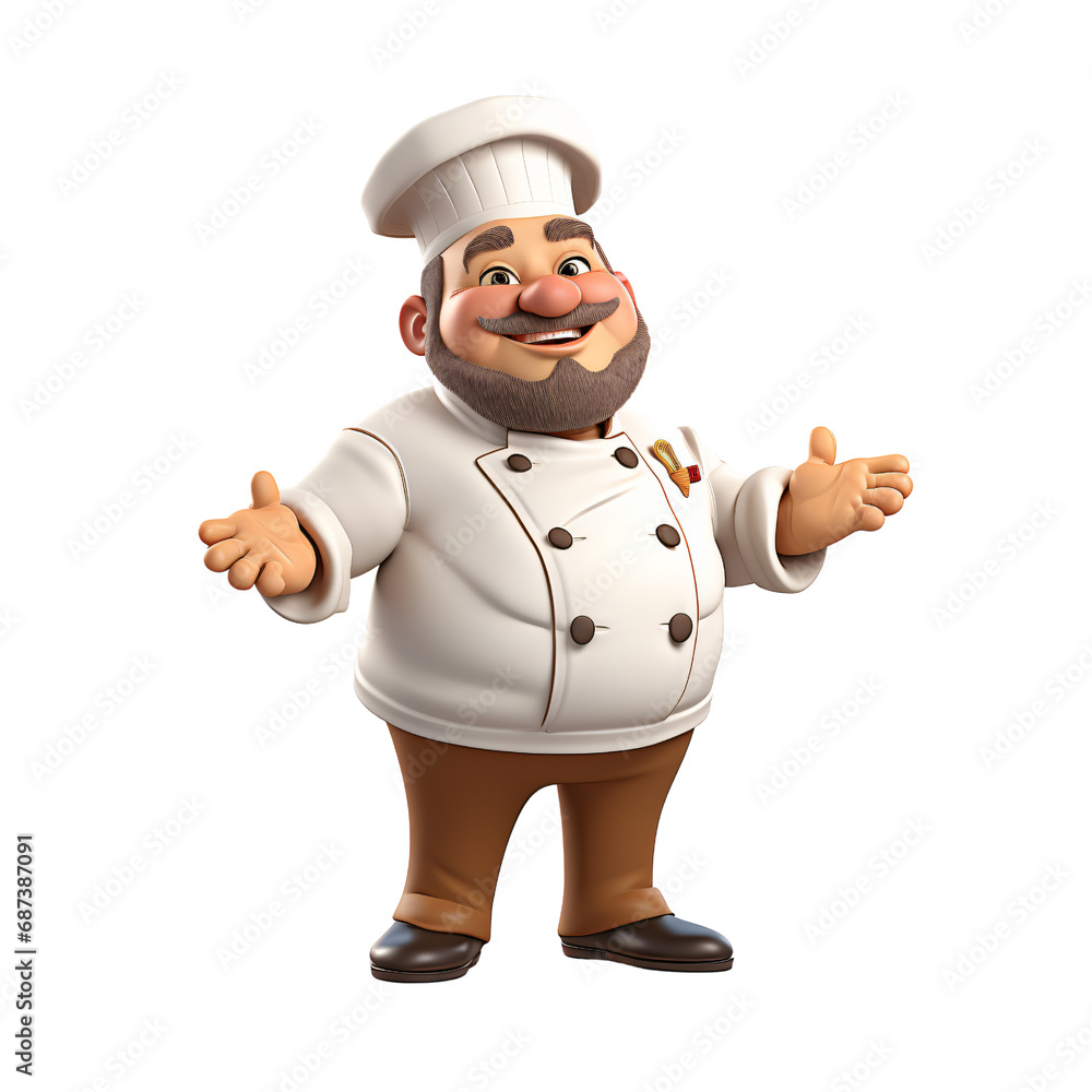 Chef Character cartoon clipart,graphic illustration.Kitchen food people restaurant.Game Character Chef Character cartoon clipart,graphic illustration.Kitchen food people restaurant.Game Character