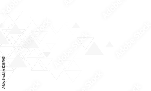 Abstract black and white template geometric triangle shape vector background
