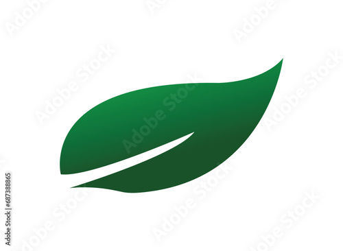 green leaf ecology nature logo element vector