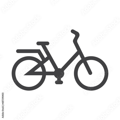 Bicycle. Bike icon vector. Cycling concept. Sign for bicycles path Isolated on white background. Trendy Flat style for graphic design, logo, Web site, social media, UI