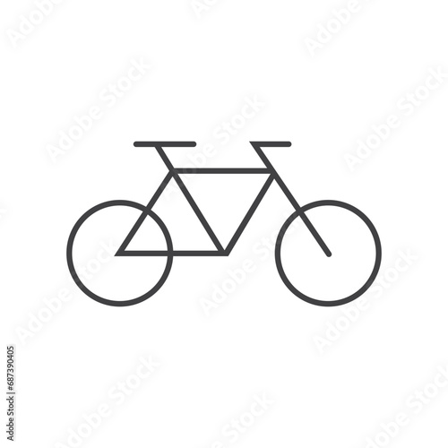 Bicycle. Bike icon vector. Cycling concept. Sign for bicycles path Isolated on white background. Trendy Flat style for graphic design, logo, Web site, social media, UI