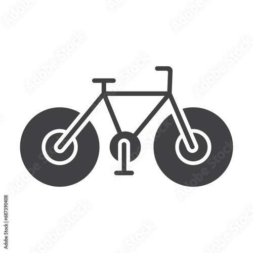 Bicycle. Bike icon vector. Cycling concept. Sign for bicycles path Isolated on white background. Trendy Flat style for graphic design, logo, Web site, social media, UI