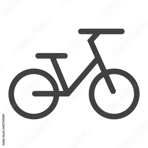 Bicycle. Bike icon vector. Cycling concept. Sign for bicycles path Isolated on white background. Trendy Flat style for graphic design, logo, Web site, social media, UI