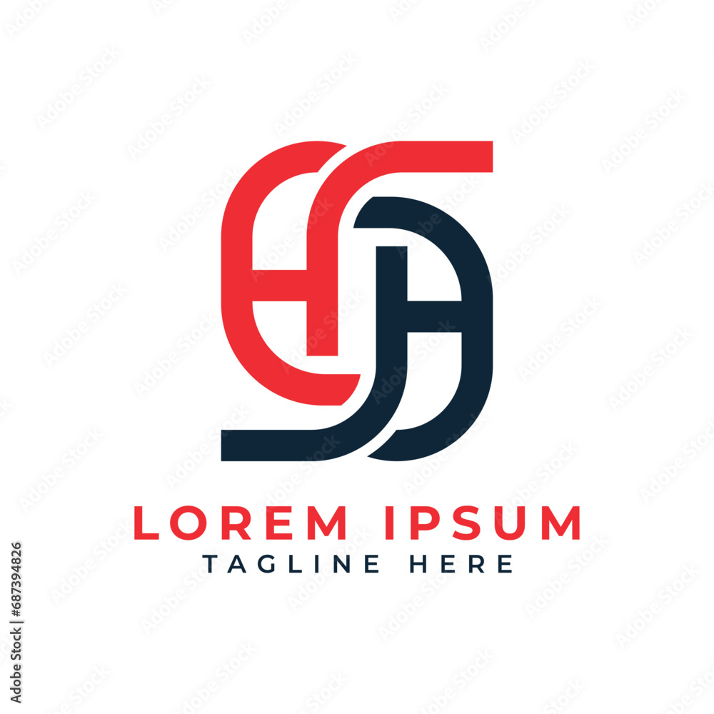 Obraz premium HH letter logo mark monogram creative design concept for business and company uses