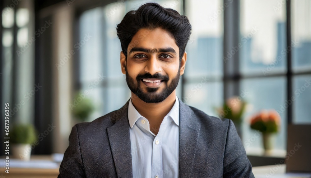 Executive Elegance: Handsome Businessman from India Executive Elegance: Handsome Businessman from India