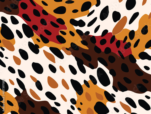 seamless leopard skin pattern design