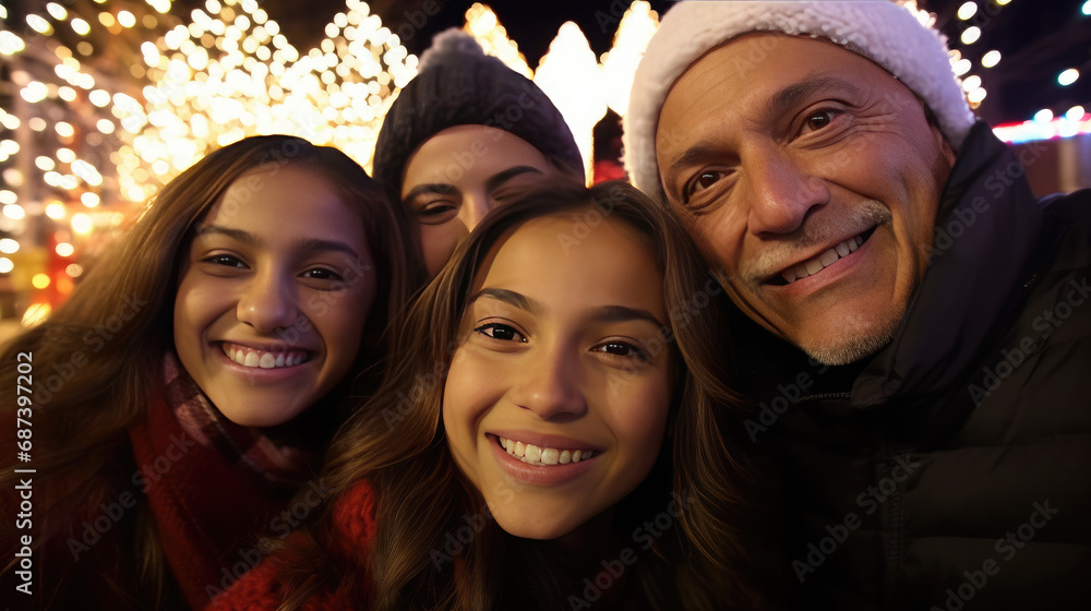 A family celebrating Christmas A family celebrating Christmas