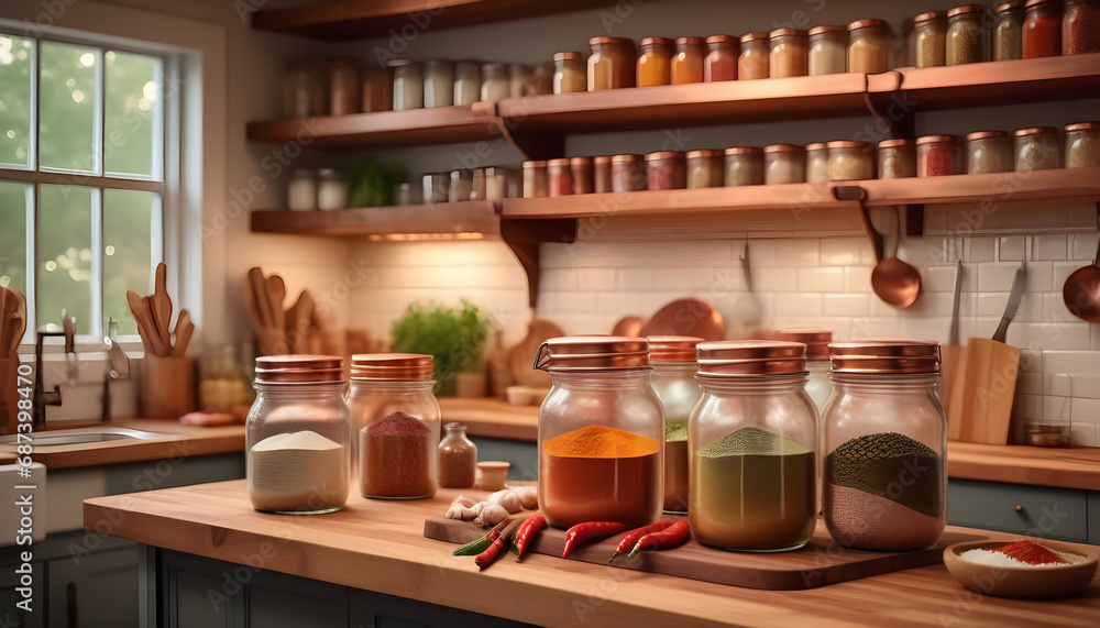 Capturing Rustic Charm in a Farmhouse Kitchen Snapshot AI-Generated. Capturing Rustic Charm in a Farmhouse Kitchen Snapshot AI-Generated.