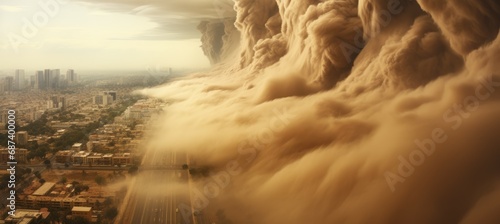 Sandstorm hit the city. Generative AI technology.