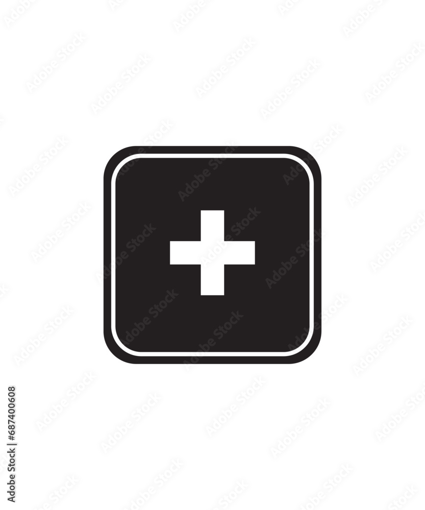 plus button icon, vector best flat icon. plus button icon, vector best flat icon.