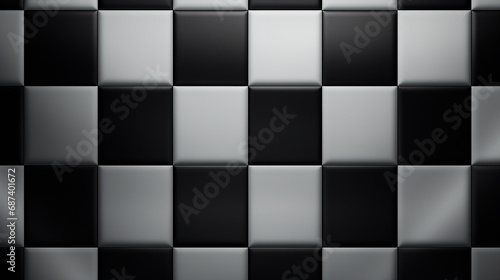 Beautiful black and white checkered background