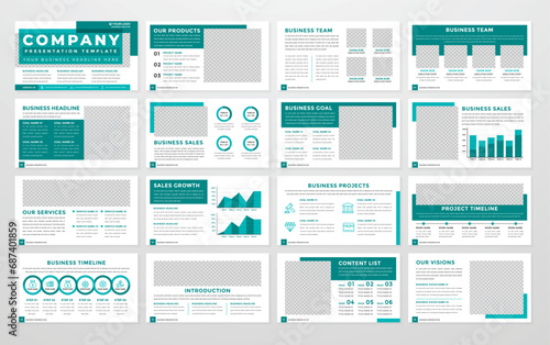 minimalist presentation template with modern concept and minimalist layout use for business profile and product catalog