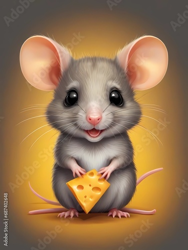 mouse with cheese