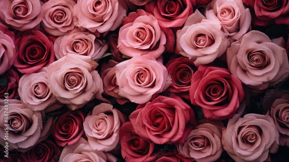 Background of red roses. A luxurious gift for Valentine's Day and Women's Day. The texture of rose petals. Background of red roses. A luxurious gift for Valentine's Day and Women's Day. The texture of rose petals.