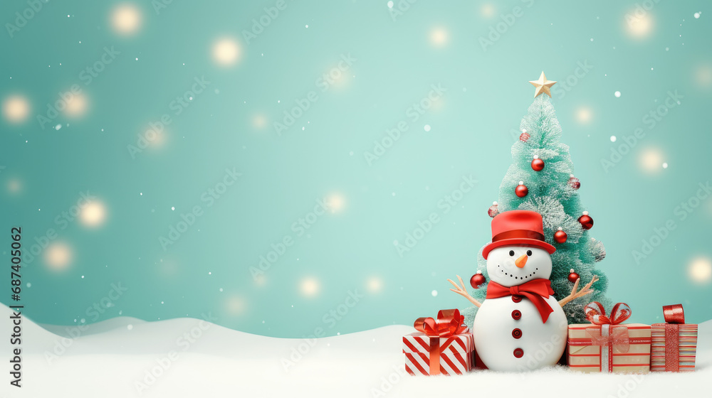 chrismas tree background poster