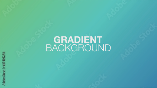 Abstract blue and green background. Nature gradient backdrop. Vector illustration. Ecology concept for your graphic design, banner or poster. photo