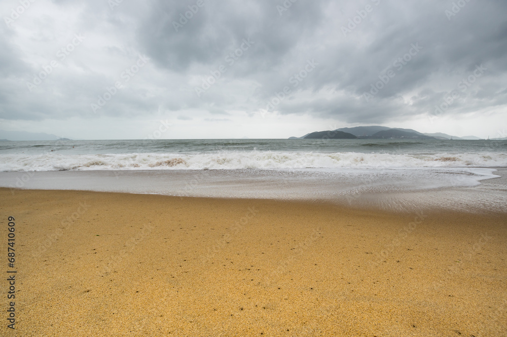Stormy day in Nha Trang bay