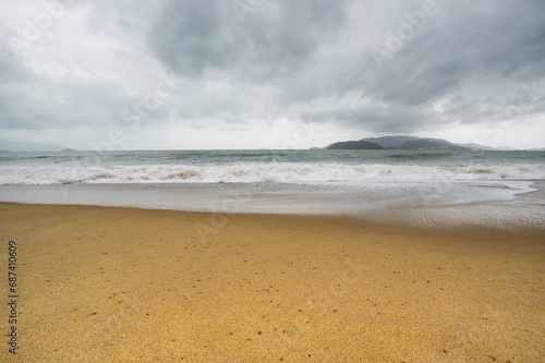 Stormy day in Nha Trang bay