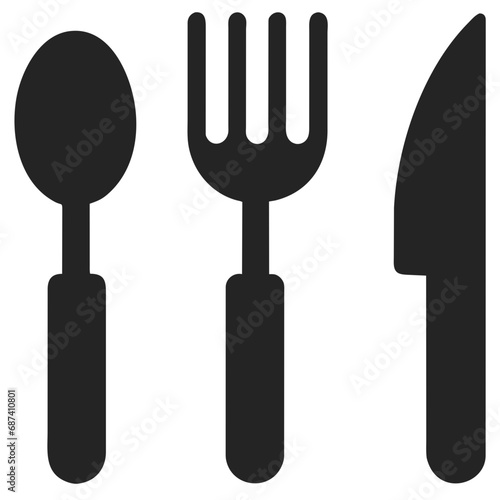 set of kitchen knives. cutlery icon