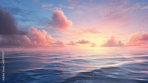 sunset over the sea © juni studio