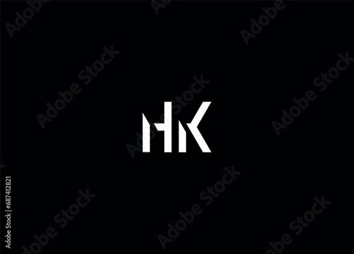 HK  letter logo design and creative logo