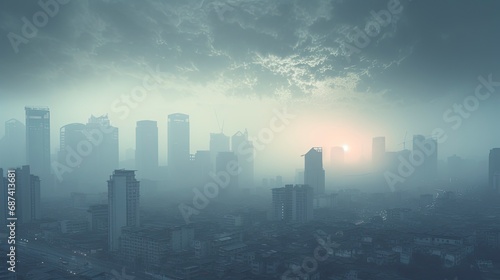 Air pollution in city  Generative AI