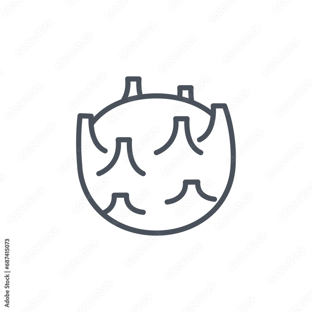 Vector sign of the kohlrabi symbol isolated on a white background. icon color editable. Vector sign of the kohlrabi symbol isolated on a white background. icon color editable.