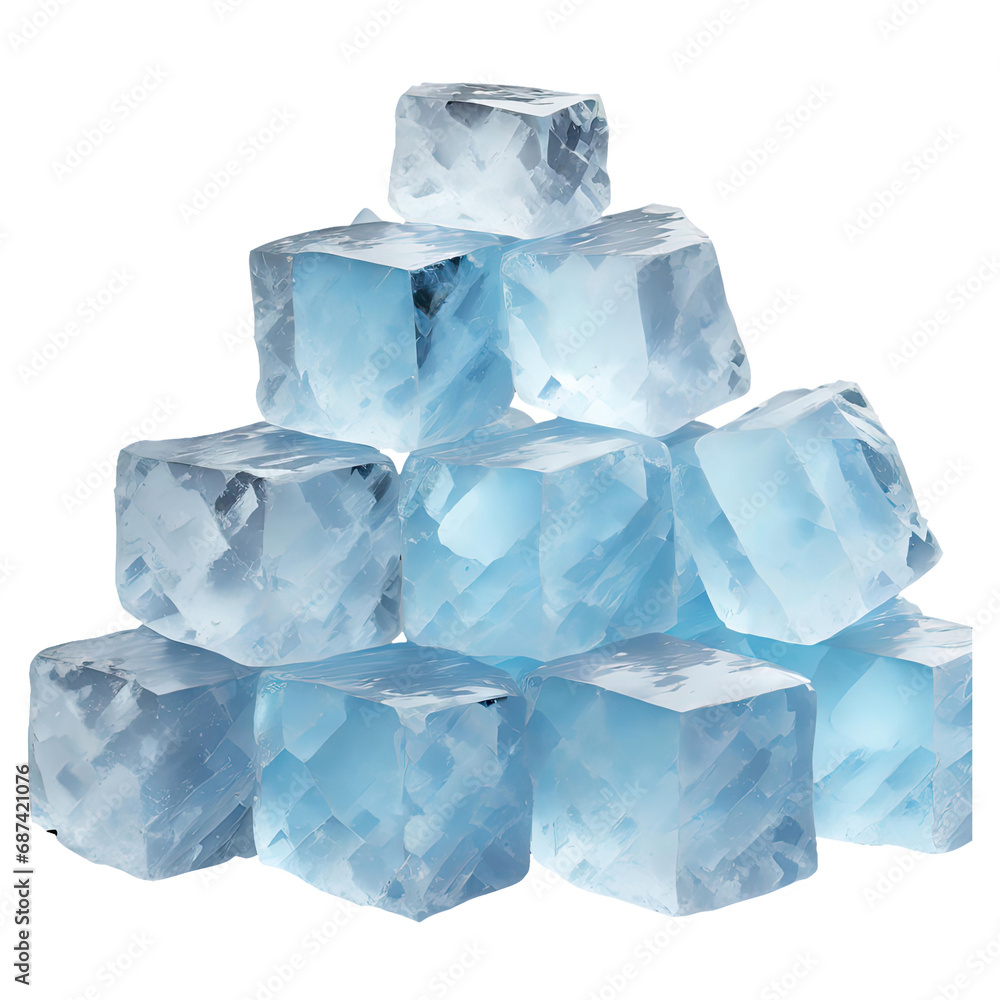 pile of ice isolated on transparent background pile of ice isolated on transparent background