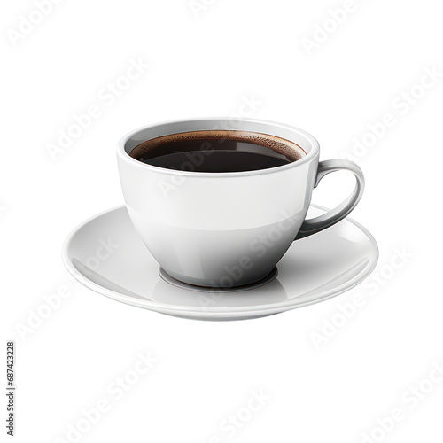 cup of coffee with coasters isolated on transparent background transparency 
