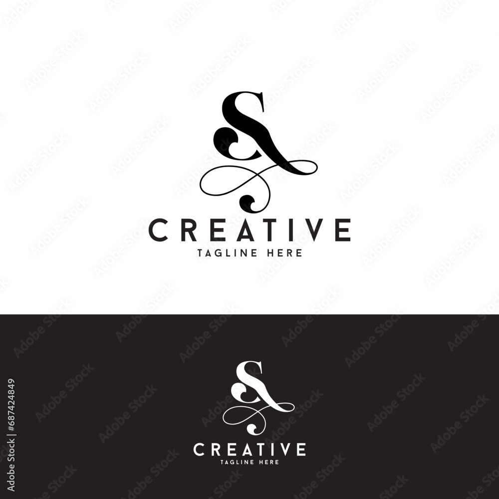 Letter S infinity logo premium and abstract concept Letter S infinity logo premium and abstract concept