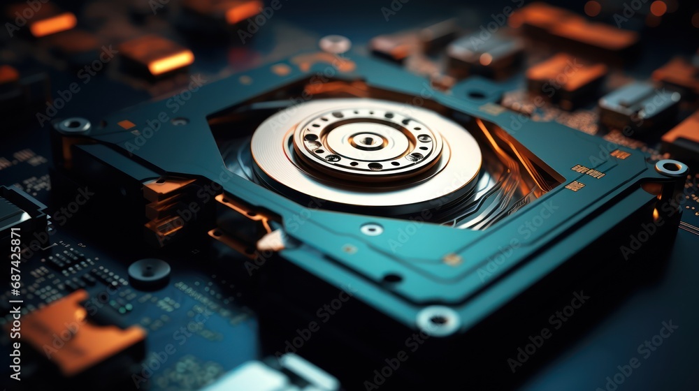 Obraz premium hard disk drive
