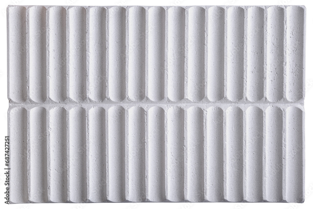 Modern white corrugated concrete wall design material texture background Modern white corrugated concrete wall design material texture background