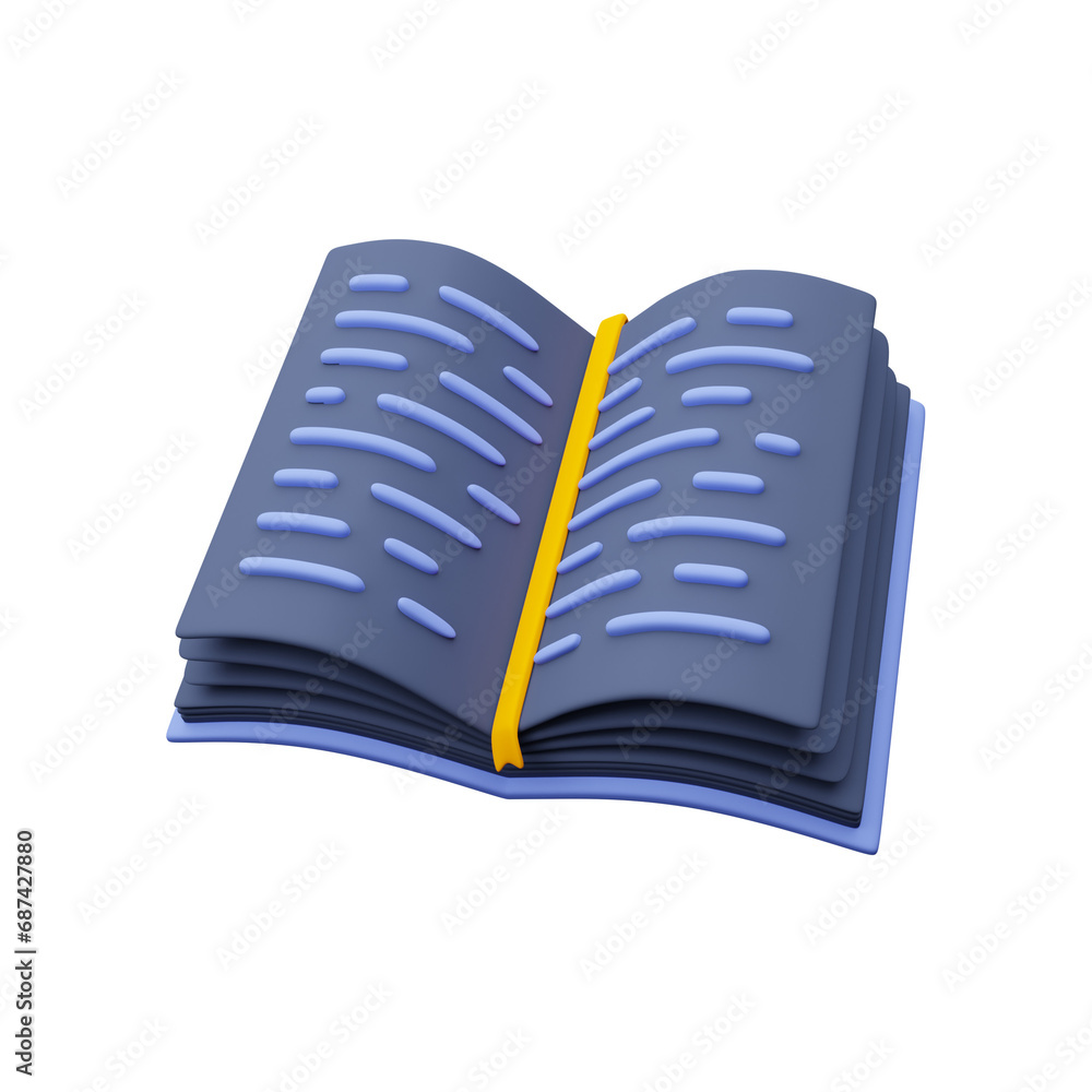Book 3d illustration Book 3d illustration